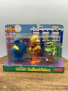 Sesame Street Cookie Monster Big Bird Oscar Collectible Figure 1998 Fisher Price - Picture 1 of 6