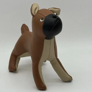 "Juguete de peluche boxer de cuero vinilo vintage MCM 60 Japón 6""" - Imagen 1 de 12