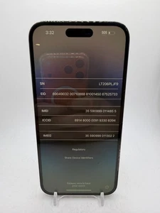 Apple iPhone 14 Pro Max - Black - 128GB - as-is for salvage/parts/disassembly - Picture 1 of 7