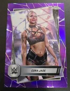 Cora Jade 2025 WWE Topps cromo púrpura refractor #136 NXT - Imagen 1 de 6