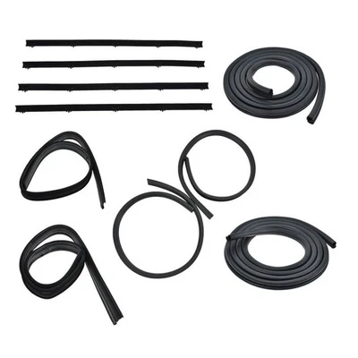 Door & Window Run Channel Weatherstrip Seals Set Kit for Dodge D/W Pickup Truck - Image 1 of 4