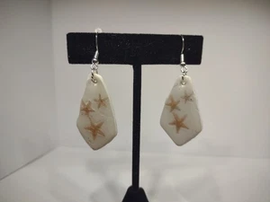 Whimsical Star Fish - Hand Made Hypoallergenic Earrings - Picture 1 of 6