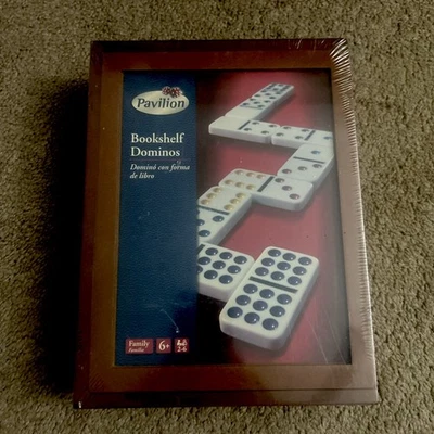 Pavilion Deluxe 55 Double-nine Dominoes in Wood Box New Sealed - Image 1 of 3