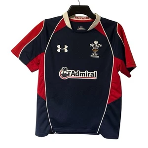 Under Armour Wales Rugby Shirt Mens Small / Medium Navy Away Jersey - Picture 1 of 12
