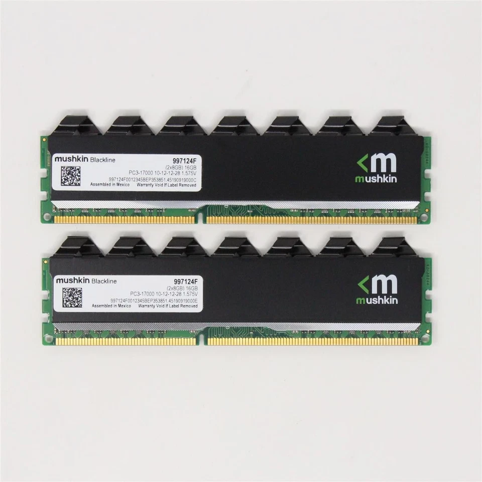 Mushkin Frostbyte 16 GB (2x8GB) 997124F PC3-17000 DDR3-2133 RAM (#5169) - Bild 1 von 1