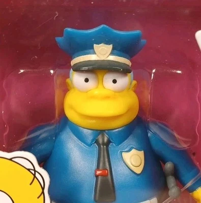 Minifigura Cheif Wiggum Los Simpson 2.5" Jakks Pacific Wave 2 Sellada Foto 1 de 4