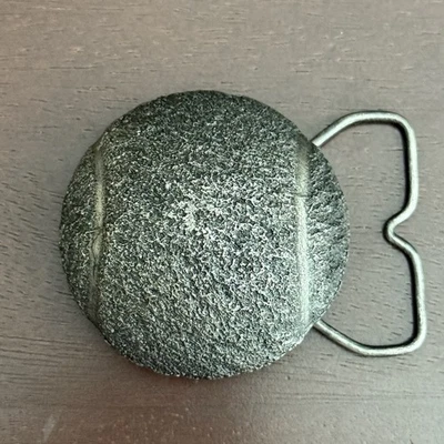 Tennis Ball Belt Buckle Bergamot Brass Works, Vintage 1975 Jimm Watson B-85 - Image 1 of 4