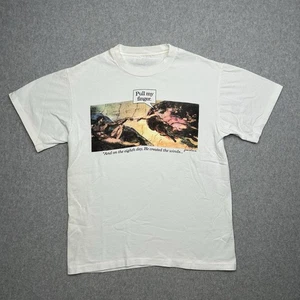 Vintage Michaelangelo Art Parody Pull My Finger Shirt Large USA 90s Funny - Picture 1 of 9
