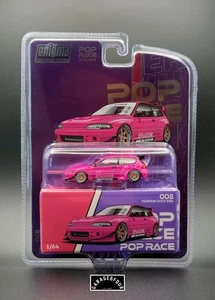 POP RACE x Enigma Exclusive Edition 1/64 PANDEM Civic EG6 - Pink - 008 - Picture 1 of 10