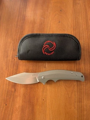 Reate Knives Liong Mah Ace Titanium Flipper - Image 1 of 4