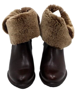 UGG Jayne Damenstiefel umklappbar gestapelt braun Absatz Größe 6 - Bild 1 von 7