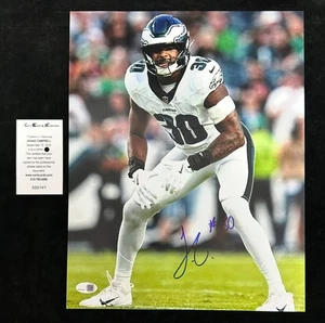 Jihaad Campbell Signed Autographed 11" x 14" Photo Philadelphia Eagles JSA Cert - Picture 1 of 1
