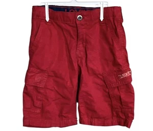 Levi’s Chili Pepper Red 100% Cotton Poplin Cargo Shorts - Size 5 Regular - Picture 1 of 5