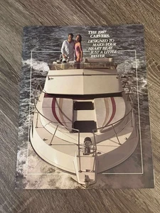1987 ORIGINAL VINTAGE CARVER YACHT BOATING SALE BROCHURE - Bild 1 von 2