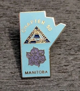 Pin de solapa de membresía de Manitoba Canadá capítulo 59 Pioneros de América telefónicos de Manitoba Canadá - Imagen 1 de 5