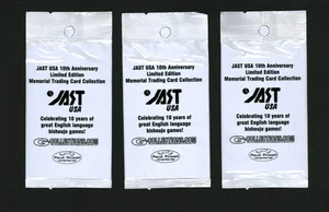 3 paquetes sin abrir colección de tarjetas coleccionables conmemorativas del 10 aniversario de Jast EE. UU. - Imagen 1 de 2