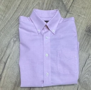 Brooks Brothers Hemd Jungen Größe 10 Oxford Knopfleiste Langarm Pima Baumwolle Rosa - Bild 1 von 7