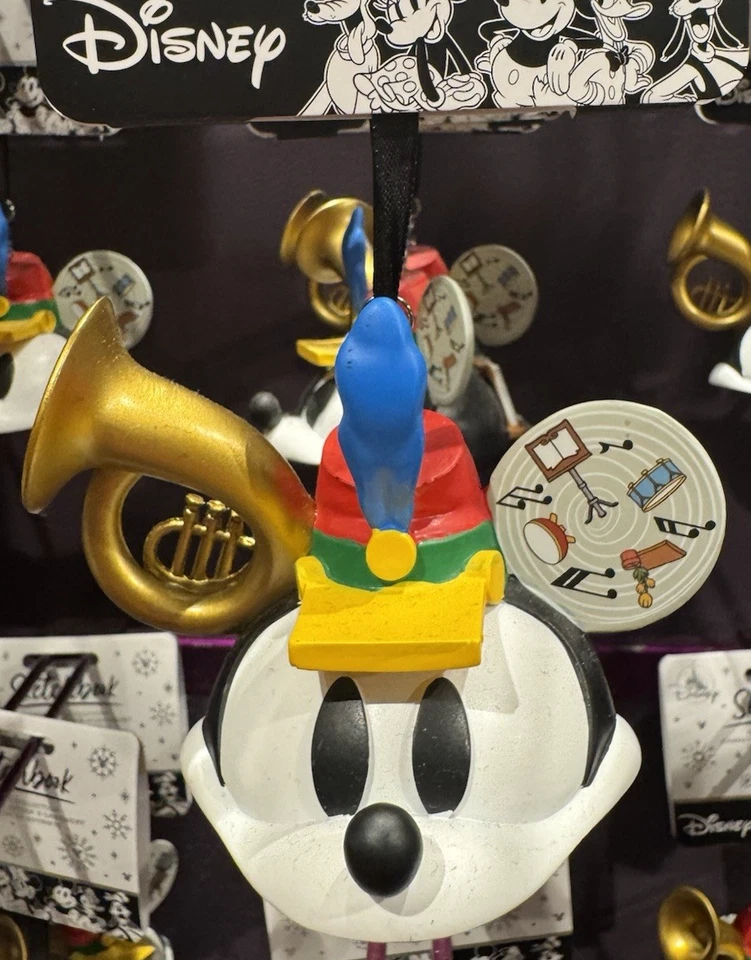 2024 Disney Parks Mickey Mouse The Band Concert Ear Hat Christmas Ornament - Image 1 of 1