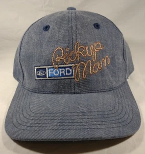Ford Pickup Man Denim Cap Hat Snapback Made in the USA - Picture 1 of 8