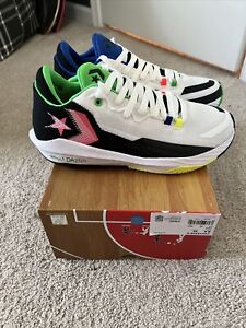 Converse All Star BB Jet Mid NBA JAM Basketball Shoe White Red 171634C Size 8.5