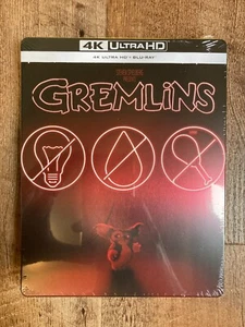 Gremlins w. Steelbook (4K UHD + Blu-ray, EU Import, Region Free) *NEW/SEALED* - Picture 1 of 7