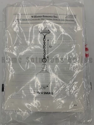 Pottery Barn Flynn Recycled Glass Pendant Bronze Small 11.5" diam #X822 - Image 1 of 4