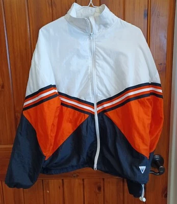 Vintage Varsity Brand Full Zip Nylon Jacket Mens XL 1990's - Image 1 of 4