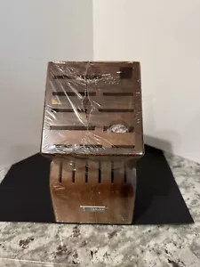 New in Package WUSTHOF 17 Slot Acacia Wood Knife Block Factory Sealed - Picture 1 of 7