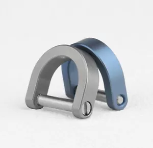 EDC 1 PC Mini Type D Buckle Car Keychain Titanium Alloy Horseshoe Buckle Tool - Picture 1 of 10