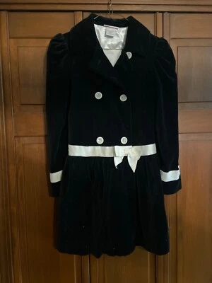 Abrigo American Girl Talla 12 - Grande Negro Pana Vestido Like Your Doll Chaqueta Foto 1 de 4