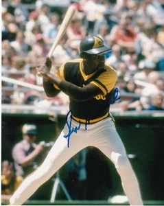 GEORGE HENDRICK SAN DIEGO PADRES ACTION SIGNED 8x10 - Picture 1 of 1