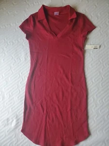 NB Juniors Polo Dress M (7-9) Plum Burgandy Color - NWT - - Picture 1 of 6