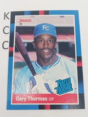 Donruss Rated Rookie #44 1988 Gary Thurman Kansas City Royals Foto 1 de 2