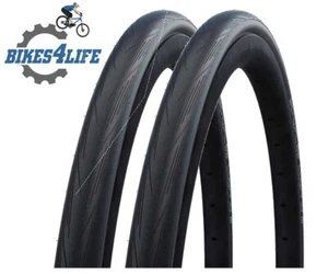 2 x Schwalbe Lugano 700 x 23c Black Cycle Tyres - Picture 1 of 1