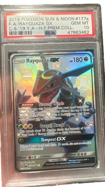 Shiny Rayquaza GX Sun & Moon Promo #177a PSA 10 GEM MINT