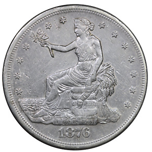 1876-S Trade Dollar (NCG AU-Details Cleaned)