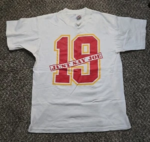 Vintage Kansas City Chiefs Joe Montana T Shirt Mens Size Large USA Sportswear - Picture 1 of 4
