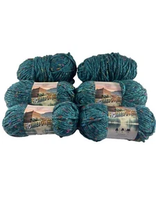 Llave de hilo de ciudad natal marca León largo tweed 4 madejas nuevas 2 madejas abiertas - Imagen 1 de 5