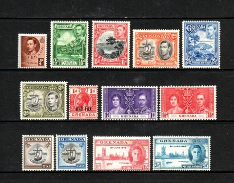 British Grenada, mixed,  MLH (2820) Cover