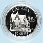 2000 CANADA UK ELIZABETH II DESJARDINS GROUP Proof 10 Cent SILVER Coin i98280