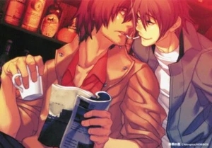 postal Togainu no Chi anime Yaoi BL - Imagen 1 de 2