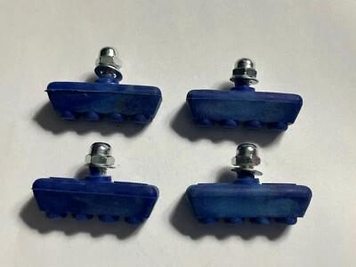 NEW BLUE OLD SCHOOL BMX FREESTYLE BRAKE PADS/SHOES (2 Included) UKAI ARAYA 7X - Image 1 of 2