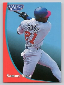 1998 Starting Lineup Sammy Sosa Cards Back Diagram Kenner Chicago Cubs - Picture 1 of 2
