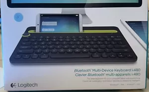 Logitech K480 Bluetooth Keyboard Black Multi-Device 920-006342 NFS - Picture 1 of 15