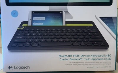 Teclado Logitech K480 Bluetooth Negro Multidispositivo 920-006342 NFS Foto 1 de 4
