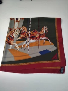 VITALINO PANCALDI FOULARD 100% SILK SETA SCARVES SCARF SQUARE MADE ITALY - Picture 1 of 8