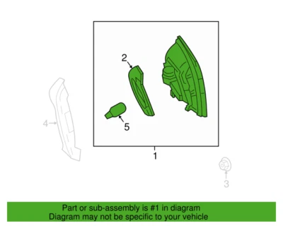 Conjunto de lámpara trasera interior trasera derecha mercedes-benz e400 e550 e350 207906380064 Foto 1 de 3