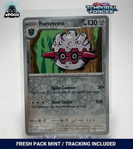 Forretress 110/162 Reverse Holo Pokemon TCG: SV Temporal Forces SHIPPED TODAY - Picture 1 of 2
