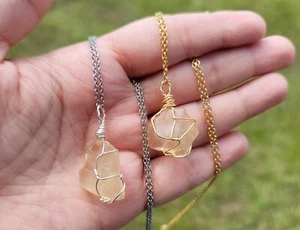 100% Natural Raw Libyan Desert Glass / Libyan Gold Tektite - Picture 1 of 10