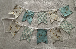 Fabric Bunting Handmade Bedroom Nursery Birthday Baby Shower Cowboy Boots Rodeo - Picture 1 of 4